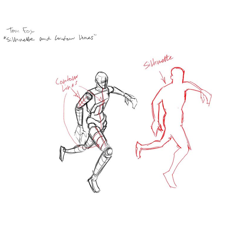 Silhouette and contour lines