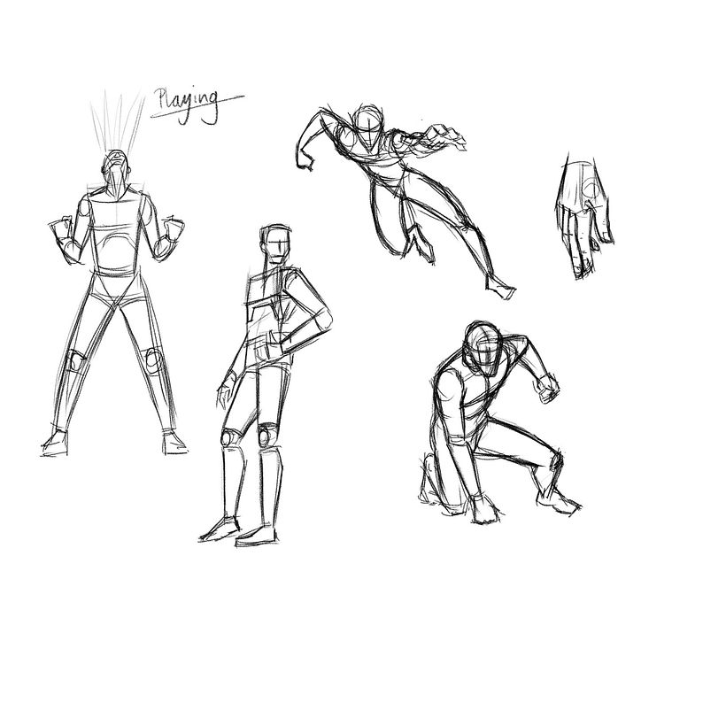 Playing around with making up poses