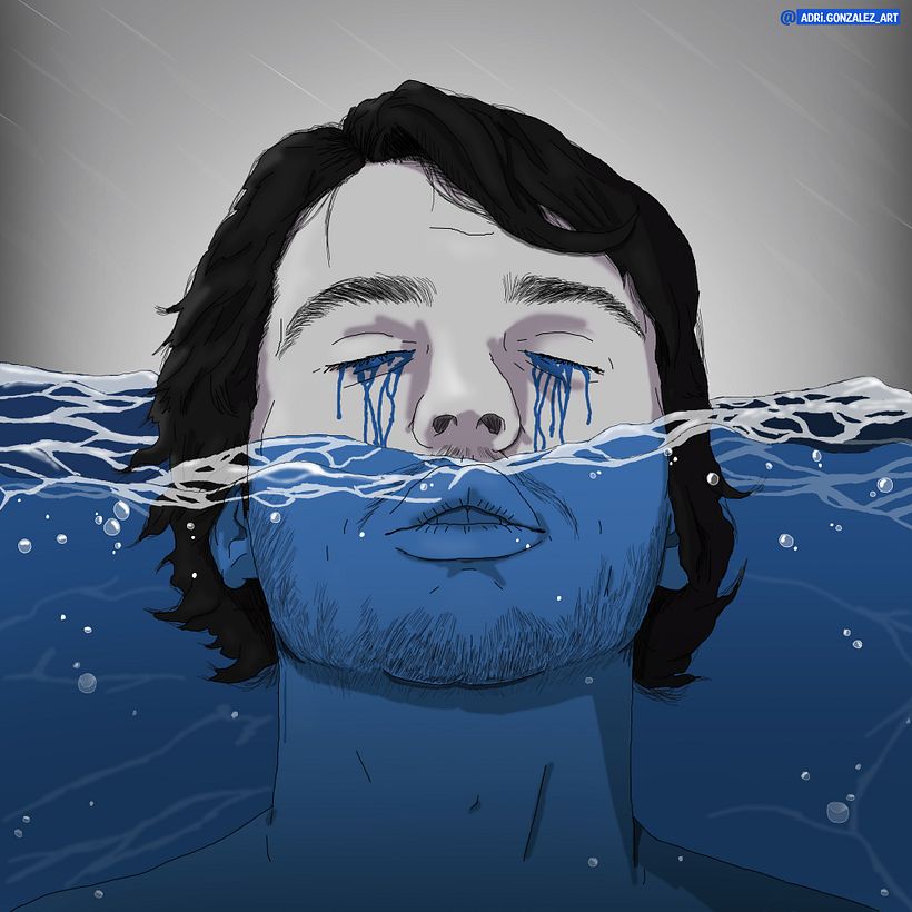 Mar de lágrimas - Tradycyjna ilustracja