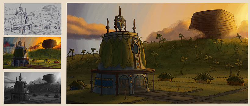 La Isla del Café - Illustration traditionnelle