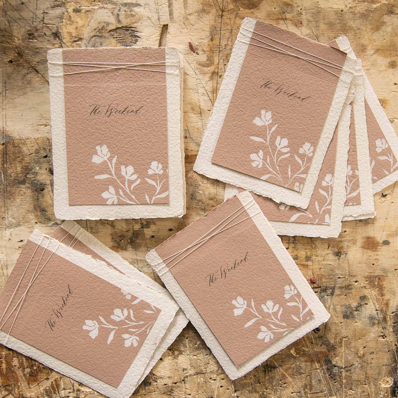 Mixed Media Wedding Stationery 3