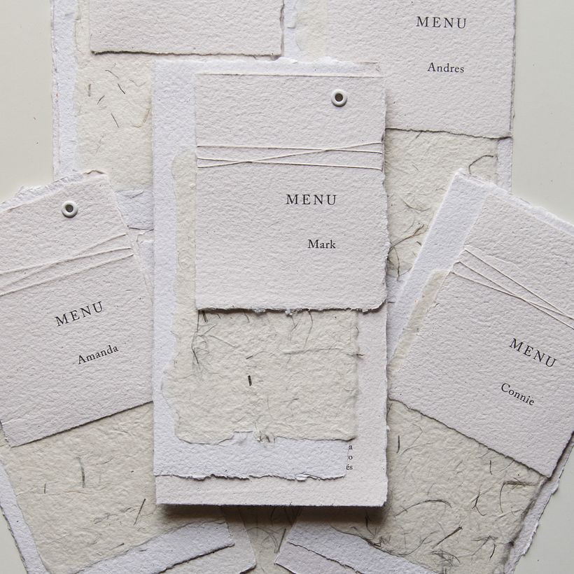 Mixed Media Wedding Stationery 5