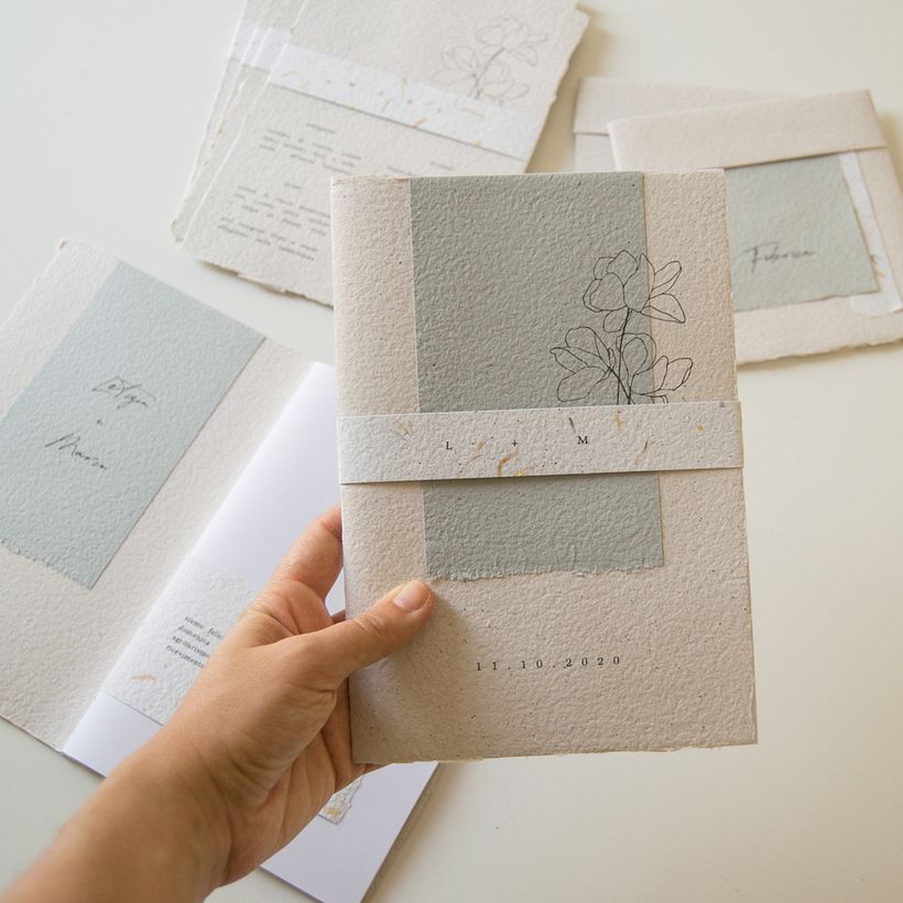 Notebook Wedding Invitations 2