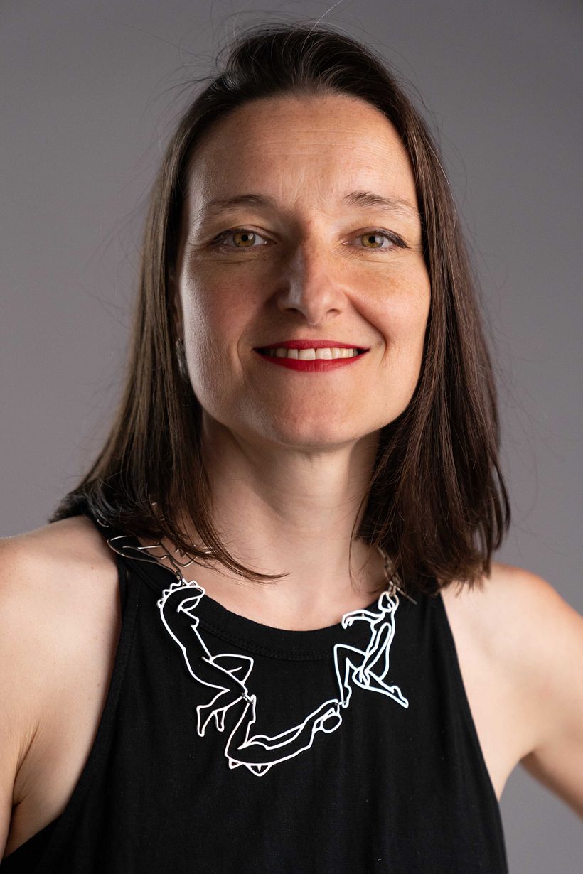 Life Drawing Necklace - Worn by Artist Jeweller Elsa Tierney