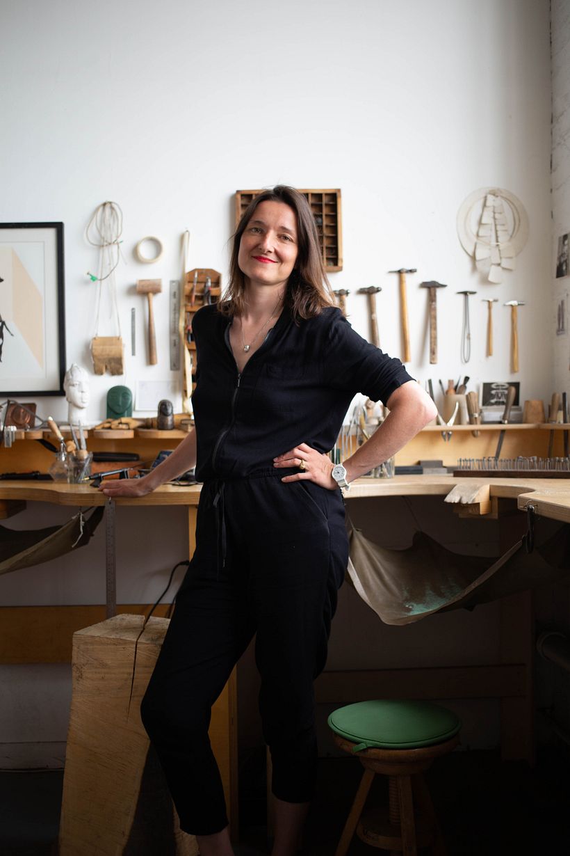 Photo for Artist Book - Elsa Tierney in her workshop - Art of Wax 