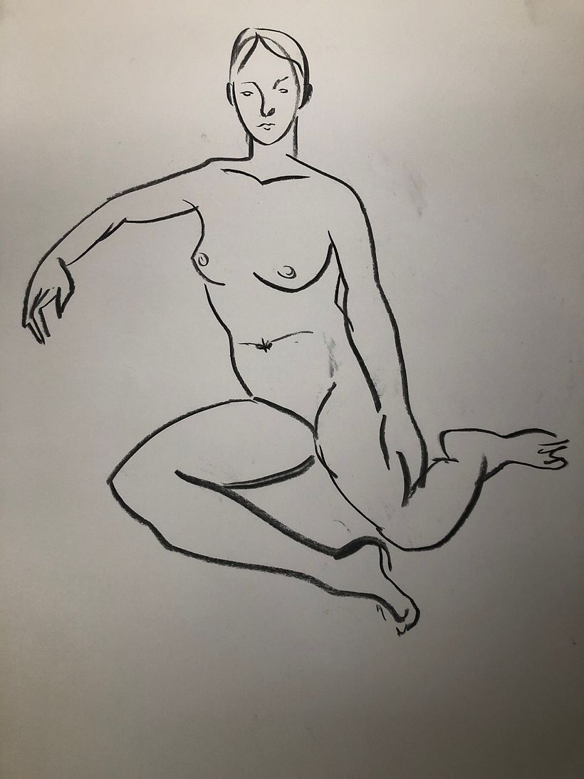 Life Drawing by Elsa Tierney - Available soon as a print