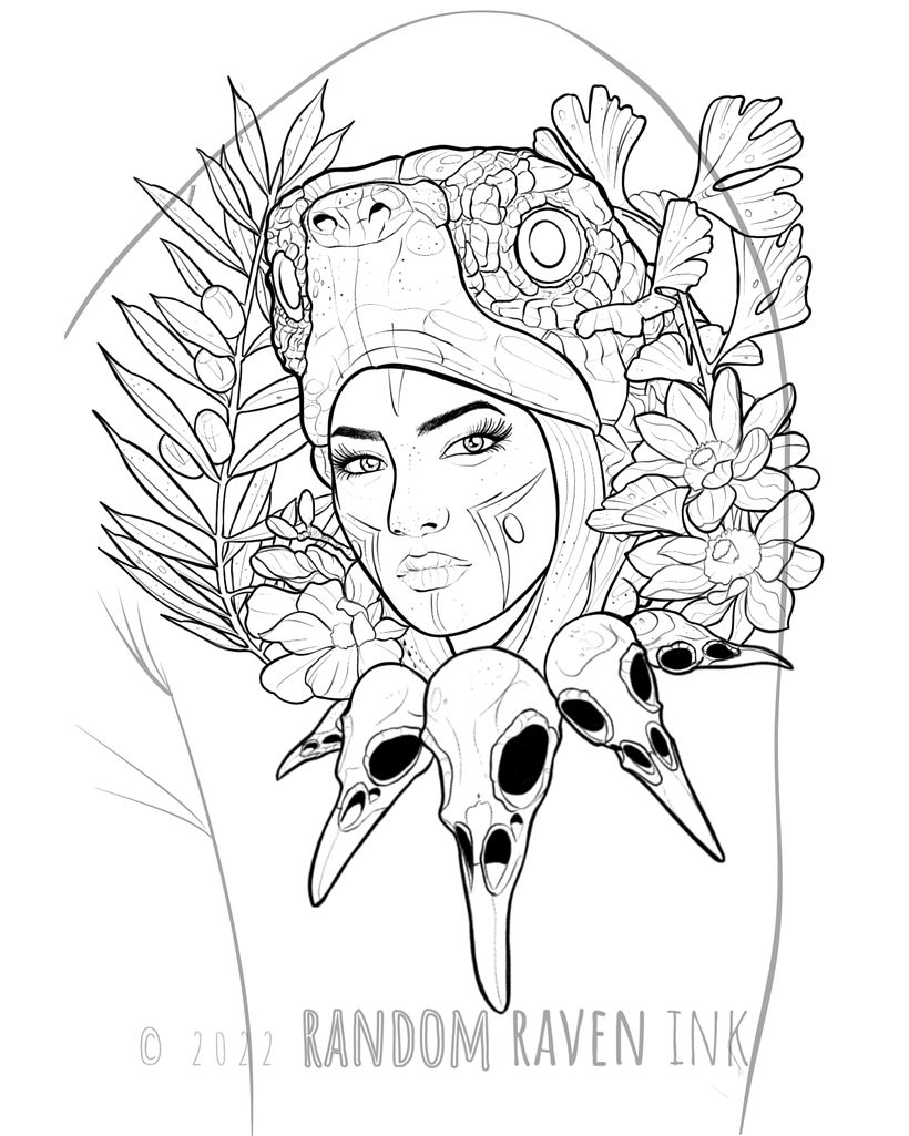 My project for course: Digital Design and Illustration of Tattoos with Procreate 3