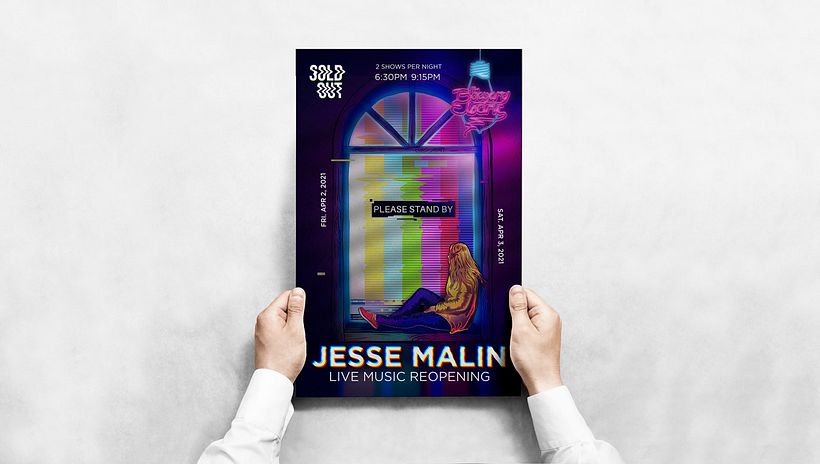 poster design for the return of live music in NYC after COVID-19 stay-at-home orders reopened venues