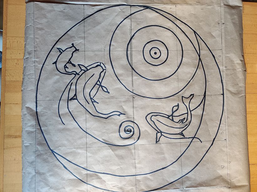 The design on a larger scale