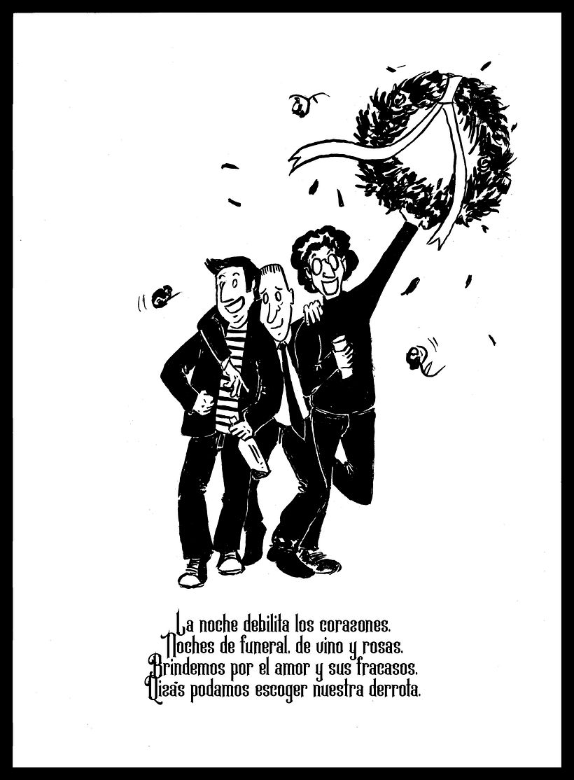 Mi proyecto del curso: Técnicas de entintado para cómic e ilustración. La extraña pareja. 3