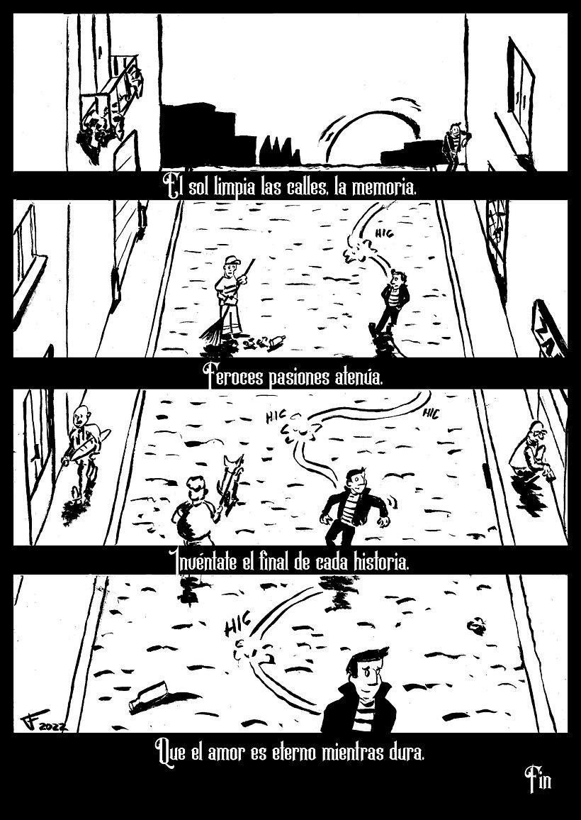 Mi proyecto del curso: Técnicas de entintado para cómic e ilustración. La extraña pareja. 5