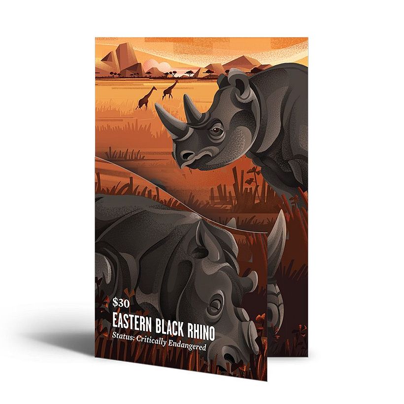 Eastern Black Rhino - Limited edition ticket