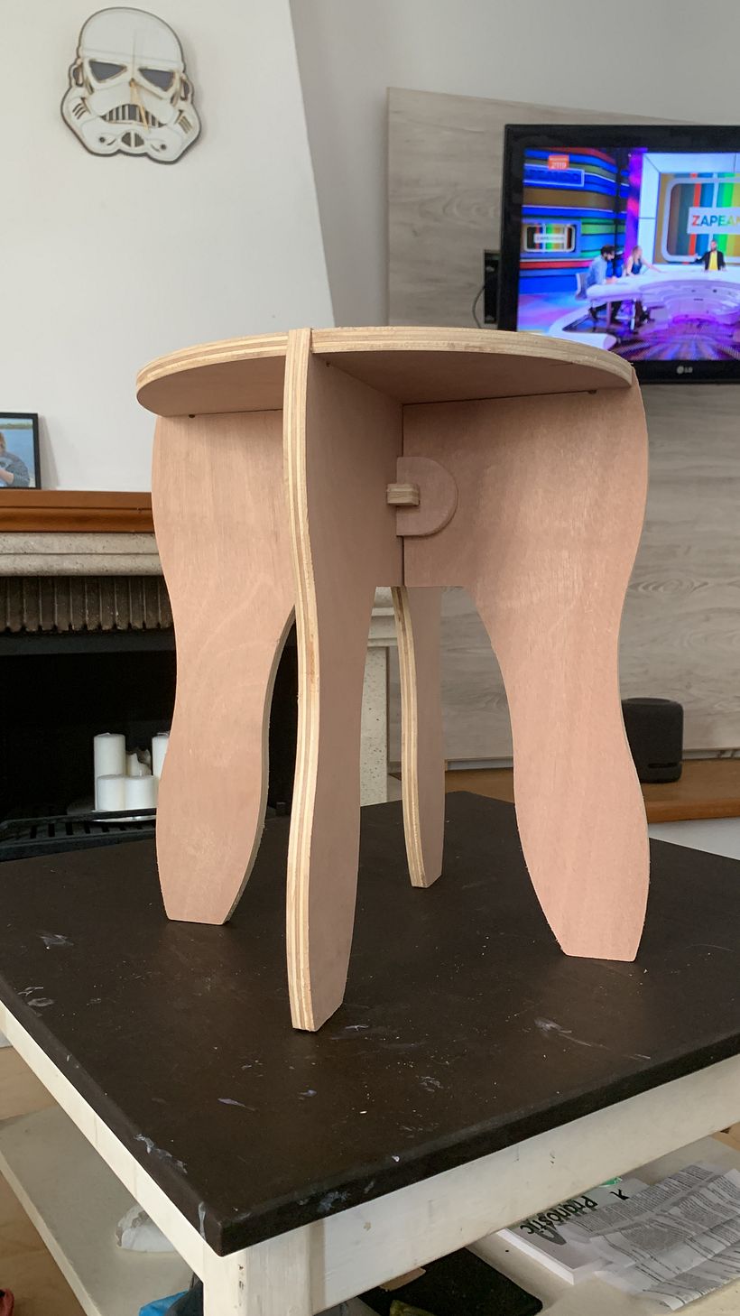 Mi proyecto del curso: Introducción al diseño de mobiliario con router CNC 2
