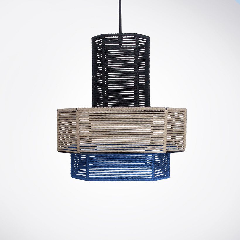  MANDARINO: struttura in fil di ferro intrecciata a mano composta da tre gruppi della stessa forma ma di dimensioni diverse