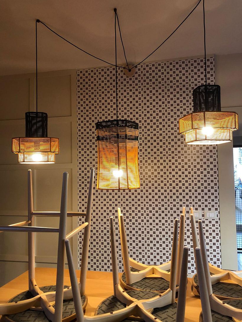 Modello MANDARINO E LEVANTE, esempio di come possono essere abbinati i vari modelli e colori.