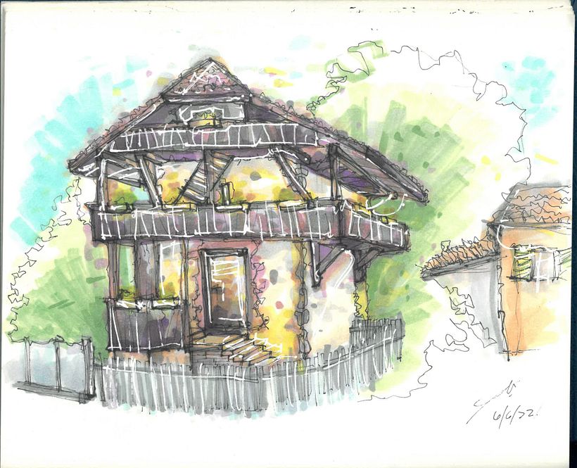 My project for course: Expressive Architectural Sketching with Colored Markers 1