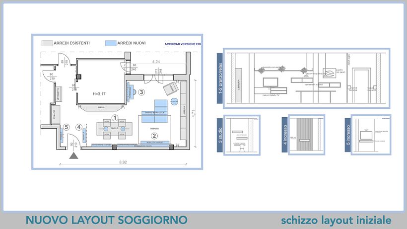 03 - SCHIZZO LAYOUT INIZIALE