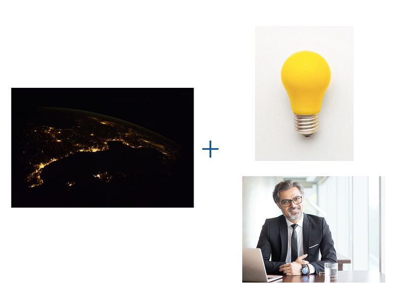 Comunidad Valenciana (iluminada de noche) + Creatividad + Empresarial 