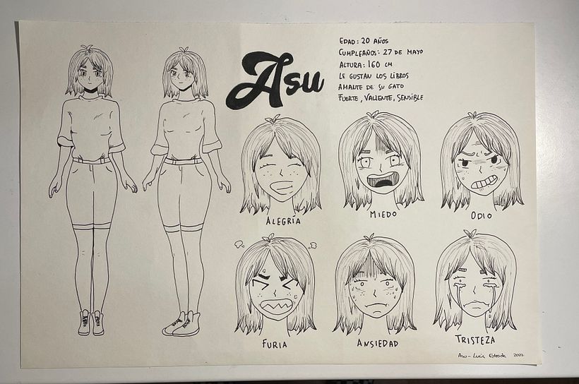 Mi Proyecto del curso: Creación de personajes manga 3
