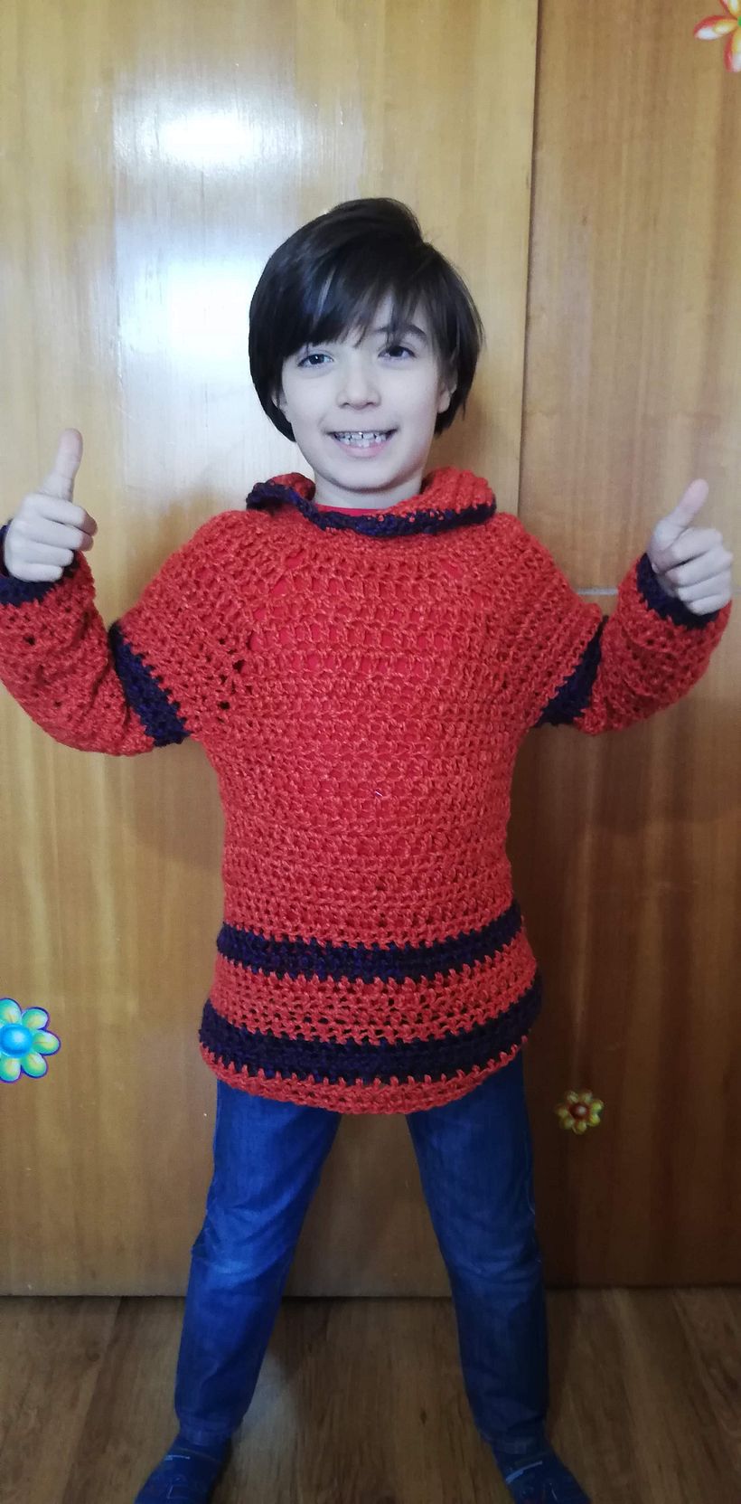 Mi proyecto del curso:  Top-down: prendas a crochet de una sola pieza 3