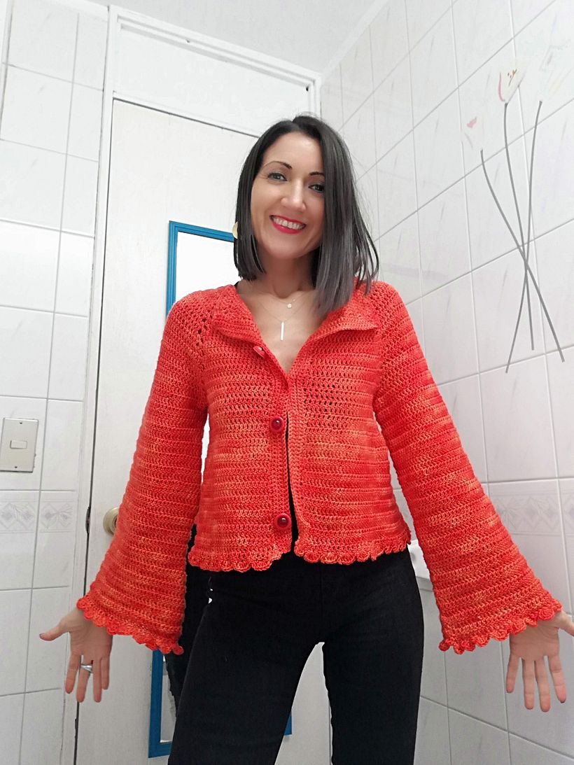 Mi proyecto del curso:  Top-down: prendas a crochet de una sola pieza 8