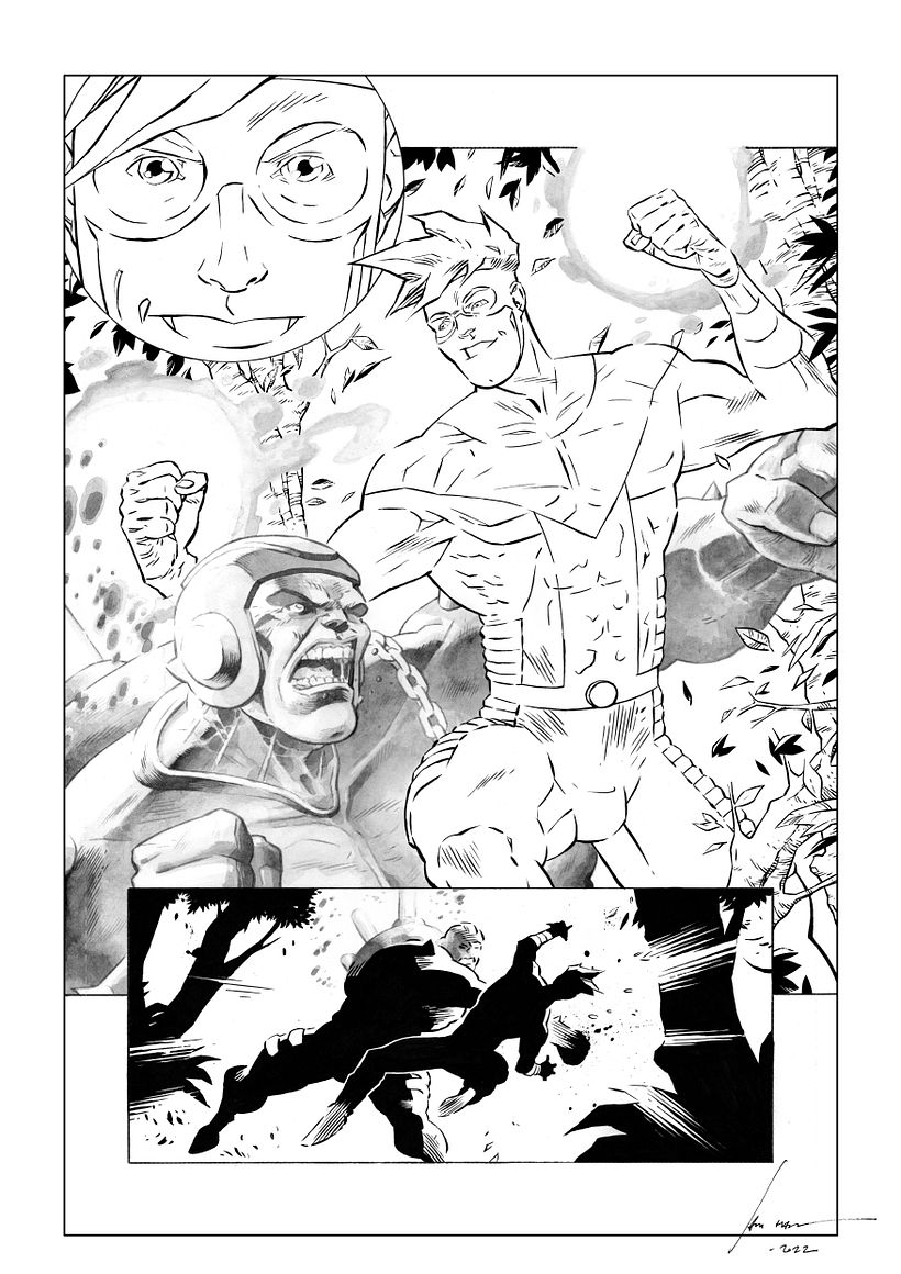 My project for course: Inking for Comic Books: Traditional and Digital Techniques 1