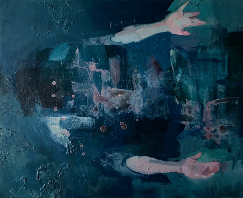 Oil on recycled wood 35x25cm 2020