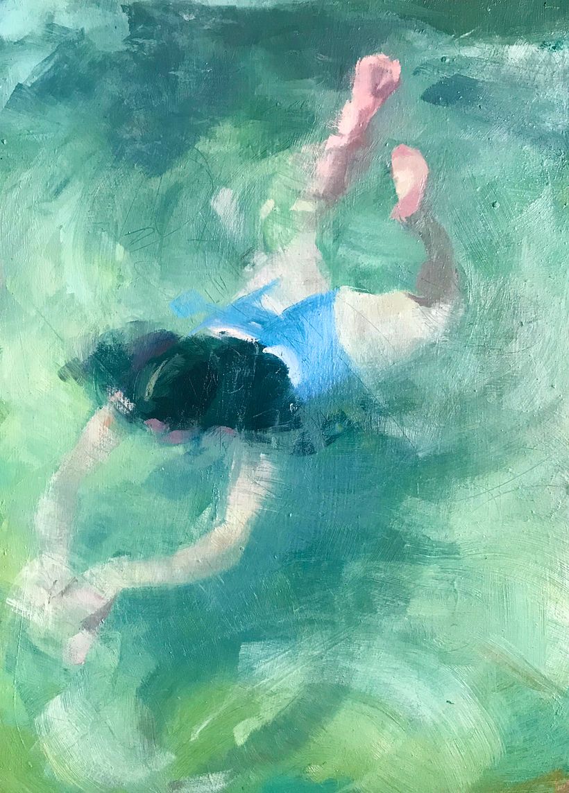 Oil on recycled wood 25x35cm 2021