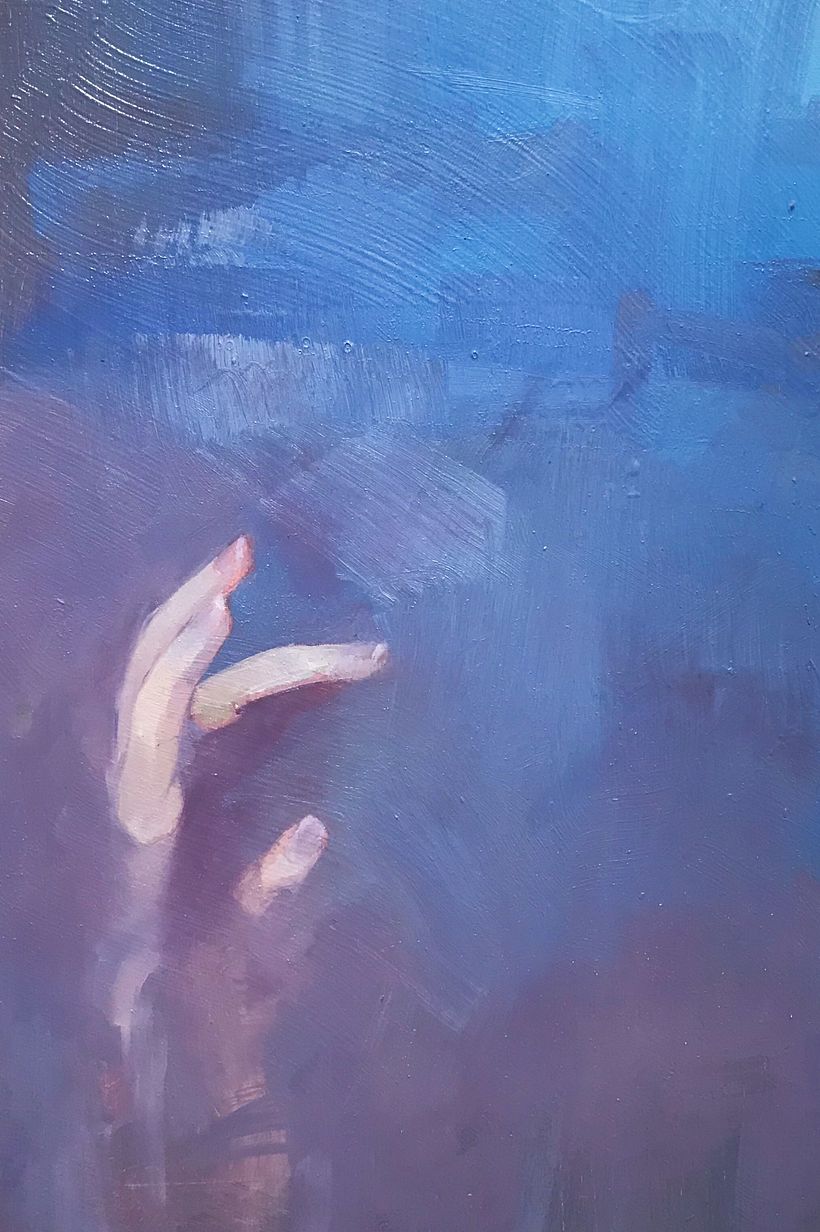 Oil on recycled wood 30x20cm 2021