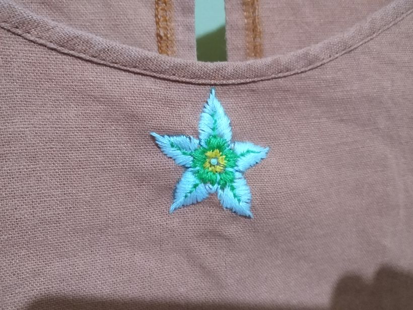 Meu projeto do curso: Bordado de padrões botânicos para roupas - Sanat ve El Sanatları