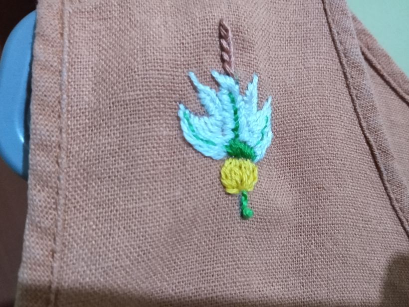 Meu projeto do curso: Bordado de padrões botânicos para roupas - Sanat ve El Sanatları