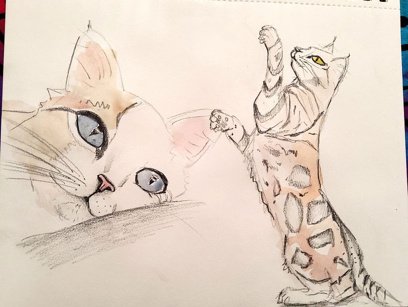 Meu projeto do curso: Técnicas experimentais de aquarela para principiantes 2