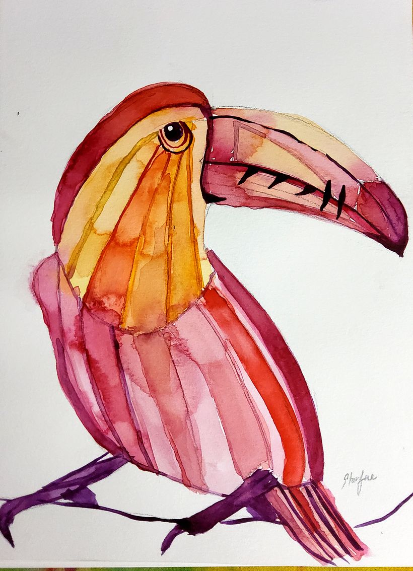 Meu projeto do curso: Técnicas experimentais de aquarela para principiantes 4