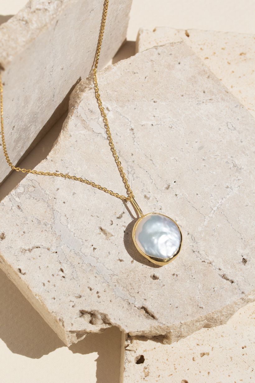 Gold Pearl Jewelry Set 2