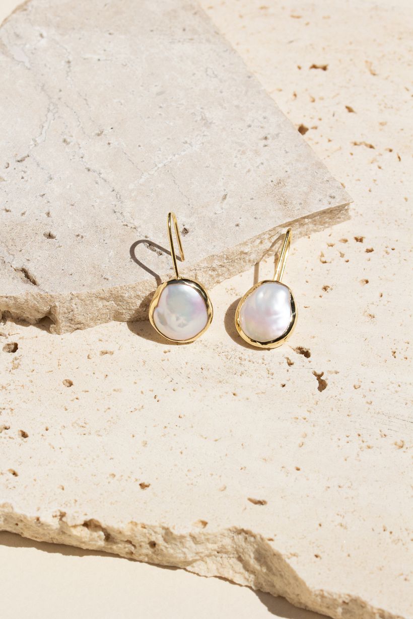 Gold Pearl Jewelry Set 3