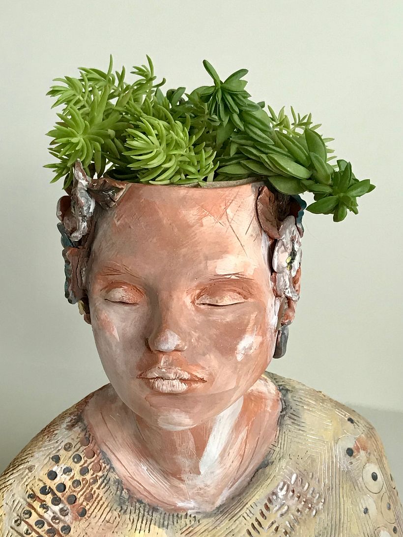 My project for course: my first human looking sculpture :-) 6