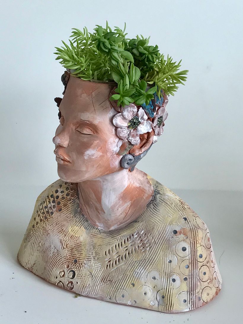 My project for course: my first human looking sculpture :-) 7