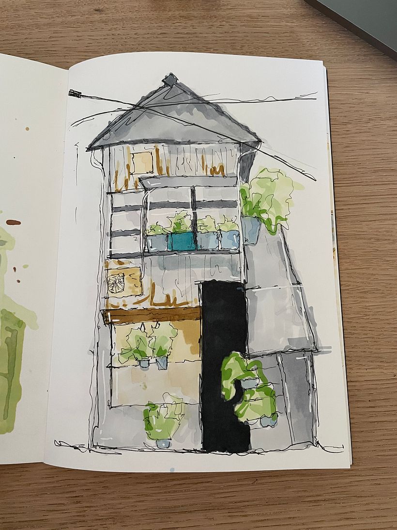 My project for course: Expressive Architectural Sketching with Colored Markers 3