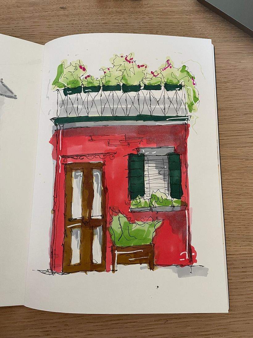 My project for course: Expressive Architectural Sketching with Colored Markers 4