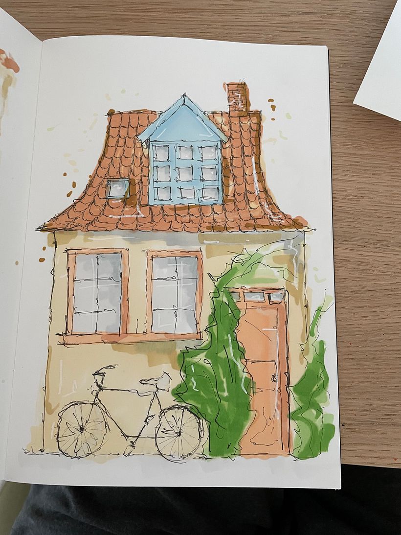 My project for course: Expressive Architectural Sketching with Colored Markers 6