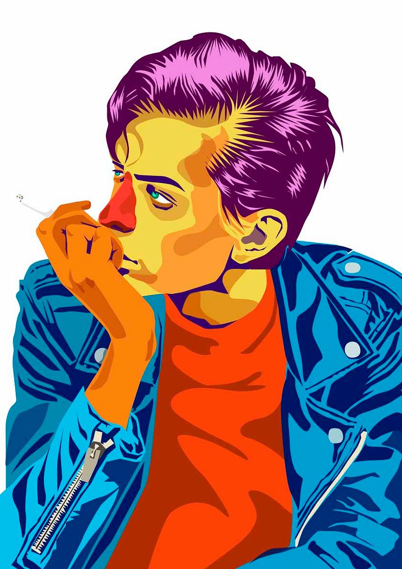 My project for course: Vector portrait with manual textures 3
