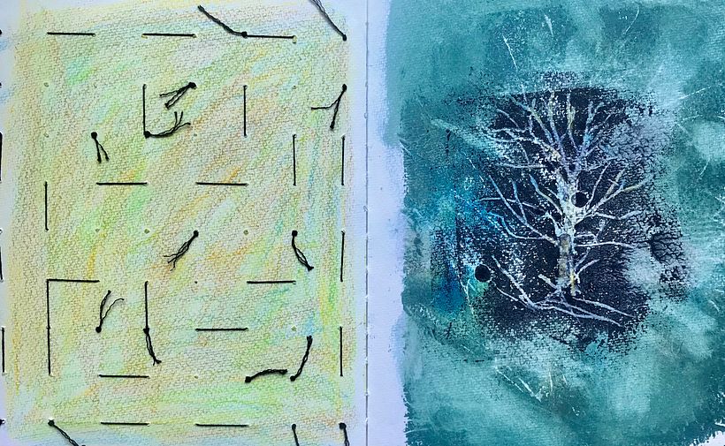 Trees: Monoprint