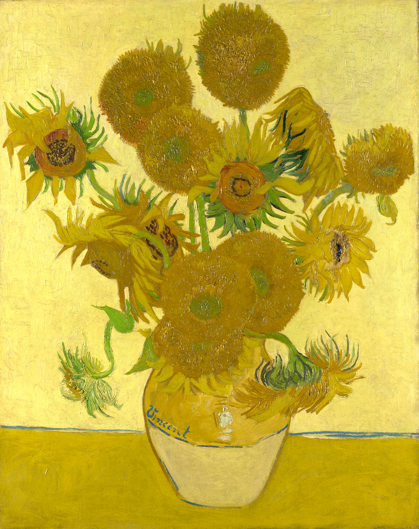 "Sunflowers" (1888), one of Van Gogh’s favorite subjects.