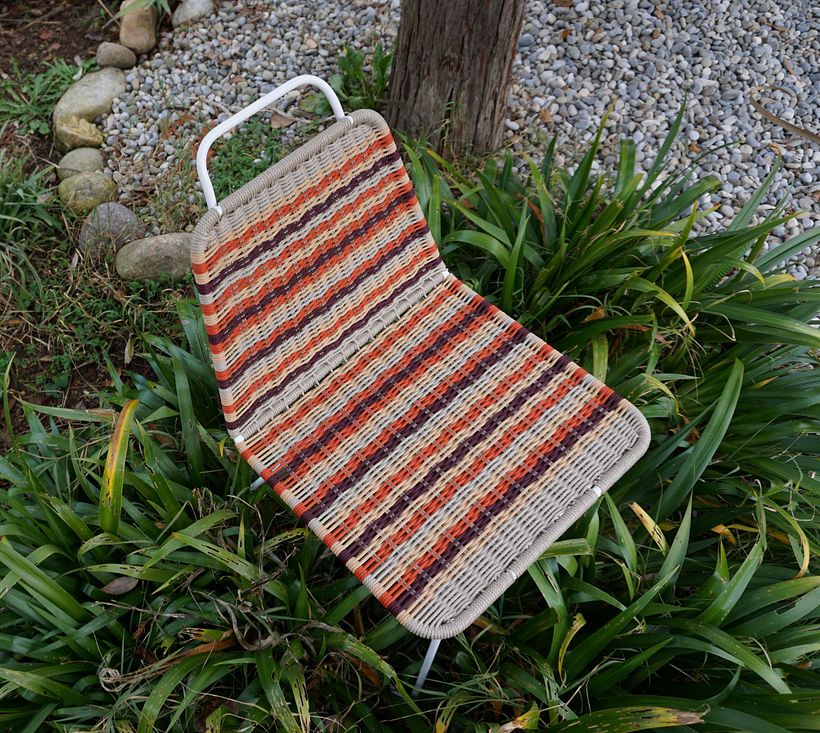 Intreccio tradizionale , 4 colori, corda in PPL 5 mm