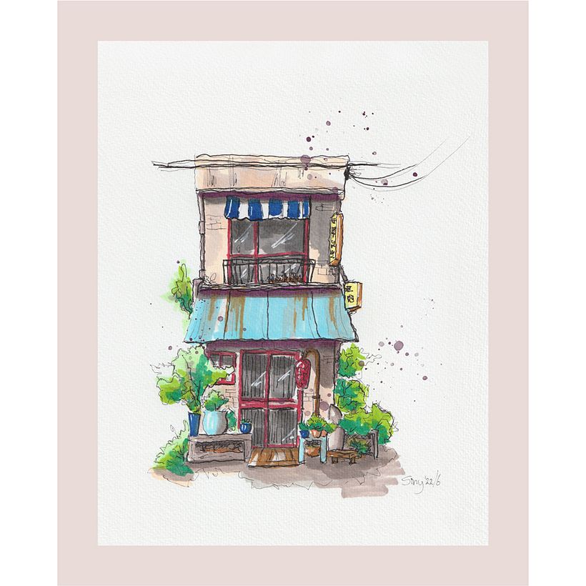 My project for course: Expressive Architectural Sketching with Colored Markers 3