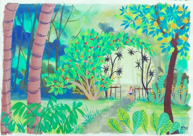 Painting childhood memories...