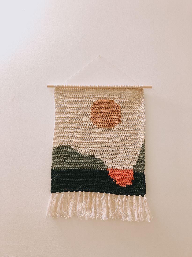 Mon projet du cours : Crochet intarsia : tricotez vos propres tentures 2