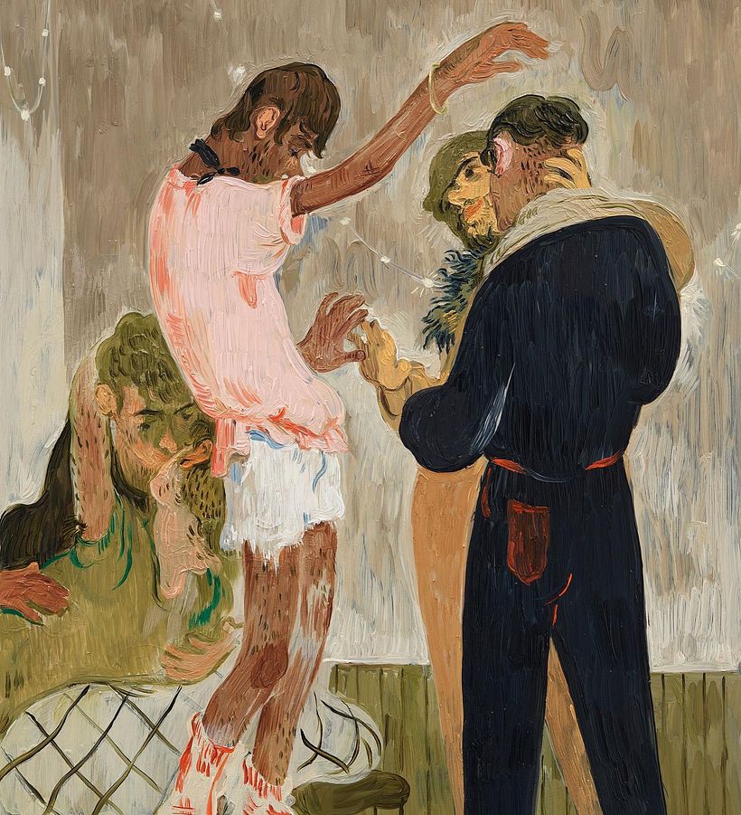 Downtown Boys de Salman Toor vía @salman.toor en Instagram. 