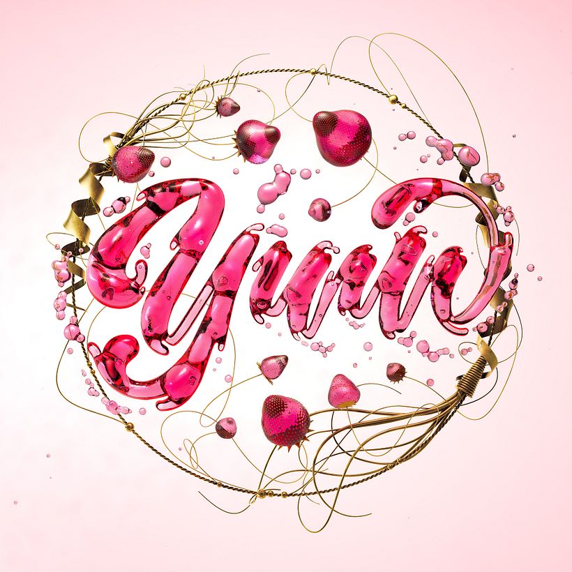 Designing a dynamic lettering piece connects with the idea of the pleasure of eating something good.