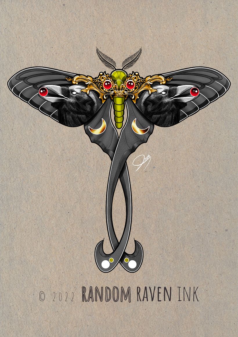 My project for course: Artistic Tattoo Design with Golden Effects in Procreate 2